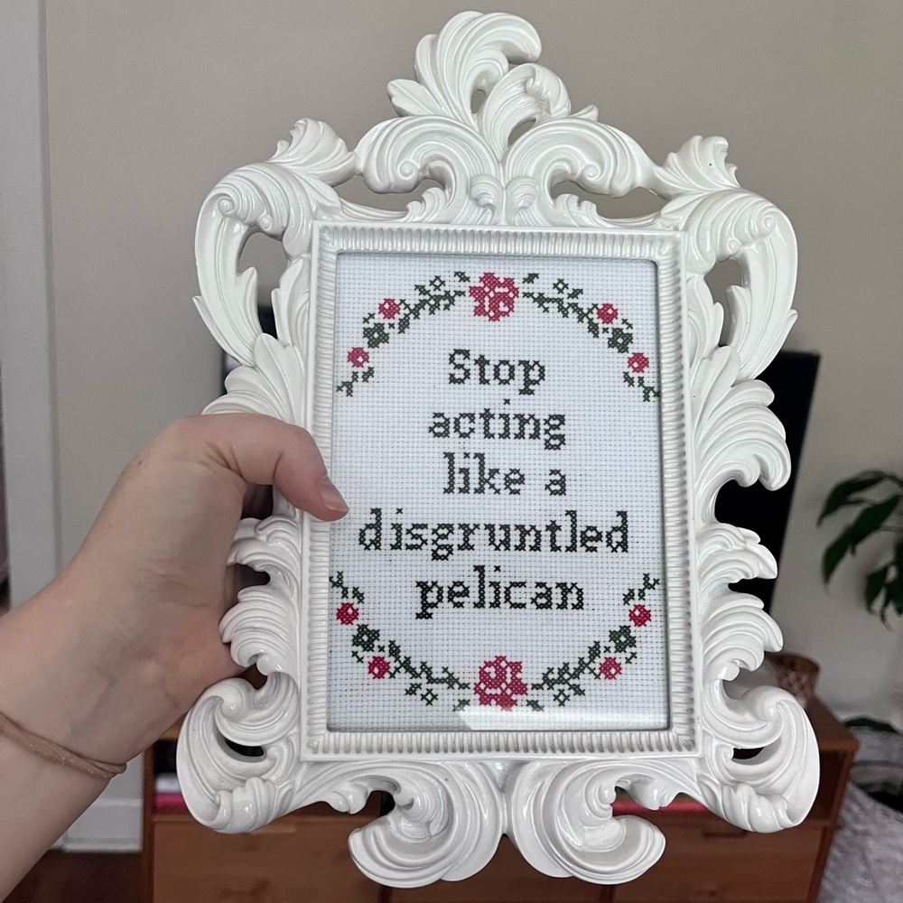 Schitts Creek cross stitch decor